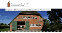 Desktop Screenshot of bauernscheune.wobau-wismar.de