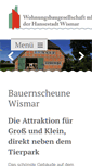 Mobile Screenshot of bauernscheune.wobau-wismar.de